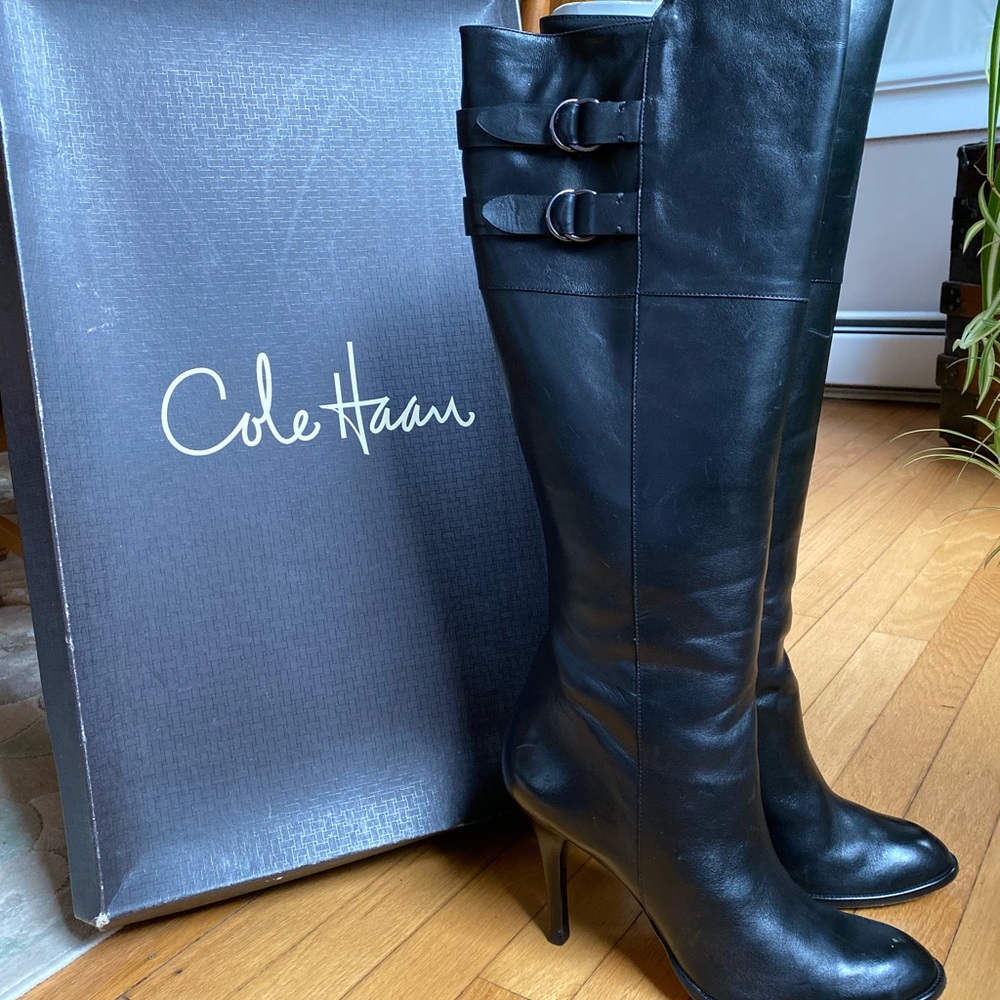 Cole Haan Air Georgina Tall Boot Black - size 11M